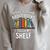 Pun When I Think About Books I Touch My Shelf Humor Raglan Sleeve Sweatshirt Heather Forest