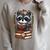 Racoon Reading Book Graphic Racoon With Book Floral Raglan Sleeve Sweatshirt Heather Forest