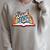 Rainbow Book Vibes Vintage Retro Book Lover & Reading Raglan Sleeve Sweatshirt Heather Forest