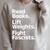 Read Books Lift Weights Fight Fascists Bookish Quote Raglan Sleeve Sweatshirt Heather Forest