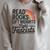 Read Books Lift Weights Fight Fascists Bookworm Book Lover Raglan Sleeve Sweatshirt Heather Forest