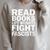 Read Books Lift Weights Fight Fascists Reading Reader Book Raglan Sleeve Sweatshirt Heather Forest