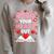 Read Your Heart Out Valentine Reading Book Lover Teacher Raglan Sleeve Sweatshirt Heather Forest