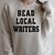 Read Local Author Support Independent Writers Indie Books Raglan Sleeve Sweatshirt Heather Forest