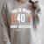 Reader 40s Birthday 40 Years Old Book Lover Reading Comfort Colors Crop Top Raglan Sleeve Sweatshirt Heather Forest