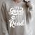 Reading Book Reader Bookworm Librarian Teacher Student Men Women Raglan Sleeve Sweatshirt Heather Forest