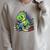 Reading Dinosaur Book Lover Cute Dino Reading Raglan Sleeve Sweatshirt Heather Forest