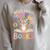 Reading Enthusiast Book Lover Tiger Cute Flowers Raglan Sleeve Sweatshirt Heather Forest