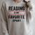 Reading Is My Favorite Sport Book Lover Quote Raglan Sleeve Sweatshirt Heather Forest