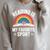 Reading Is My Favorite Sport Book Lover Saying Rainbow Raglan Sleeve Sweatshirt Heather Forest