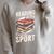 Reading Is My Favorite Sport Reader Books Novel Lecture Raglan Sleeve Sweatshirt Heather Forest