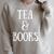 Reading Quote Tea & Books Reader Librarian Tea Drinker Raglan Sleeve Sweatshirt Heather Forest