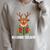 Reading Season Christmas Reindeer Bookworm Book Reader Raglan Sleeve Sweatshirt Heather Forest