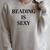Reading Is Sexy Literary Reading Book Humor Raglan Sleeve Sweatshirt Heather Forest