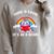 Reading Unicorn Take A Look It's In A Book Retro Rainbow Raglan Sleeve Sweatshirt Heather Forest