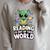 Reading Is Out Of This World Space Book Lover Bookworm Raglan Sleeve Sweatshirt Heather Forest