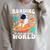 Reading Is Out Of This World Space Books Lover Kids Raglan Sleeve Sweatshirt Heather Forest