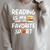 Retro Reading Is My Favorite Sport Football World Book Day Raglan Sleeve Sweatshirt Heather Forest