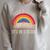 Retro Vintage Rainbow Take a Look It’s In a Book Reading Raglan Sleeve Sweatshirt Heather Forest