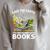 Save Earth It´s Only Planet With Books Reader Earth Day Raglan Sleeve Sweatshirt Heather Forest