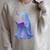 Scary Reading Book Lovers Halloween Costume Pastel Ghost Raglan Sleeve Sweatshirt Heather Forest