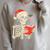 Skeleton Reading Book Christmas Teacher Librarian Book Lover Raglan Sleeve Sweatshirt Heather Forest