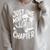 Skeleton Reading Book Halloween Just One More Chapter Raglan Sleeve Sweatshirt Heather Forest