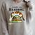 Sorry I'm Reading Calico Cat Book Lover Raglan Sleeve Sweatshirt Heather Forest