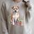 Staffordshire Bull Terrier Books Flowers Book Reading Raglan Sleeve Sweatshirt Heather Forest