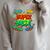 Superhero Uncle Costume For Men Comic Book Birthday Raglan Sleeve Sweatshirt Heather Forest
