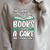 That's What I Do I Read Books I Eat Cakes Book Lover Raglan Sleeve Sweatshirt Heather Forest