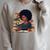 History Month Afro Women Girls Book Lover Librarian Raglan Sleeve Sweatshirt Heather Forest