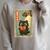 Vintage Japanese Cat Book Lovers UFO Alien Abduction Cat Dad Raglan Sleeve Sweatshirt Heather Forest