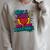 Volleyball Comic Book Art Just a Girl Who Loves Volleyball Raglan Sleeve Sweatshirt Heather Forest