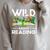 Wild About Reading Lovers Avid Readers Bookworms Book Lovers Raglan Sleeve Sweatshirt Heather Forest