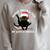 Witchy Book Lover Christmas Cat Reading Mystic Bookworm Raglan Sleeve Sweatshirt Heather Forest