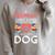 A Woman Cannot Survive On Books Alone She Also Needs a Dog Raglan Sleeve Sweatshirt Heather Forest