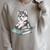 Women's Adorable Watercolor Husky Puppy Dog Reading Books Raglan Sleeve Sweatshirt Heather Forest