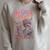 Women's Hot Girls Reader Floral Book Lover Cute Skeleton Reading Raglan Sleeve Sweatshirt Heather Forest