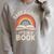 Women's Take A Look Its In A Book Reading Raglan Sleeve Sweatshirt Heather Forest