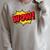 WOW Comic Book Cartoon Speech Bubble Pop Art Raglan Sleeve Sweatshirt Heather Forest