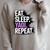 Yaoi Eat Sleep Repeat Manga Anime Book Premium Tri-Blend Raglan Sleeve Sweatshirt Heather Forest