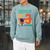 3 Year Old Birthday Boy Book Worm Reading Birthday Party Raglan Sleeve Sweatshirt Cardinal
