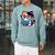 Adorable Book Lover Calico Cat With Reading Glasses Cute For Men Women Kids Raglan Sleeve Sweatshirt Cardinal