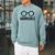 Adorkable Cute Nerd Glasses For Bookworm Book Reader Raglan Sleeve Sweatshirt Cardinal