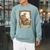 The Aunt Tarot Card Women Skeleton Aunty Book Lover Raglan Sleeve Sweatshirt Cardinal