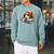 Basset Hound Books Dog Breed Graphic Raglan Sleeve Sweatshirt Cardinal