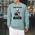 Bone-Chilling Book Book Lover Bookworm Skeleton Book Raglan Sleeve Sweatshirt Cardinal
