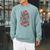 Book Fair Vibes Groovy 70s Retro School Librarian Raglan Sleeve Sweatshirt Cardinal