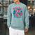 Book Girl Summer Women Retro Bookish Vacation Reader Raglan Sleeve Sweatshirt Cardinal